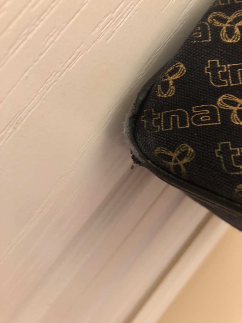 TNA tote bag black and gold 12.5 inch x 7 inch approx - Picture 5 of 7
